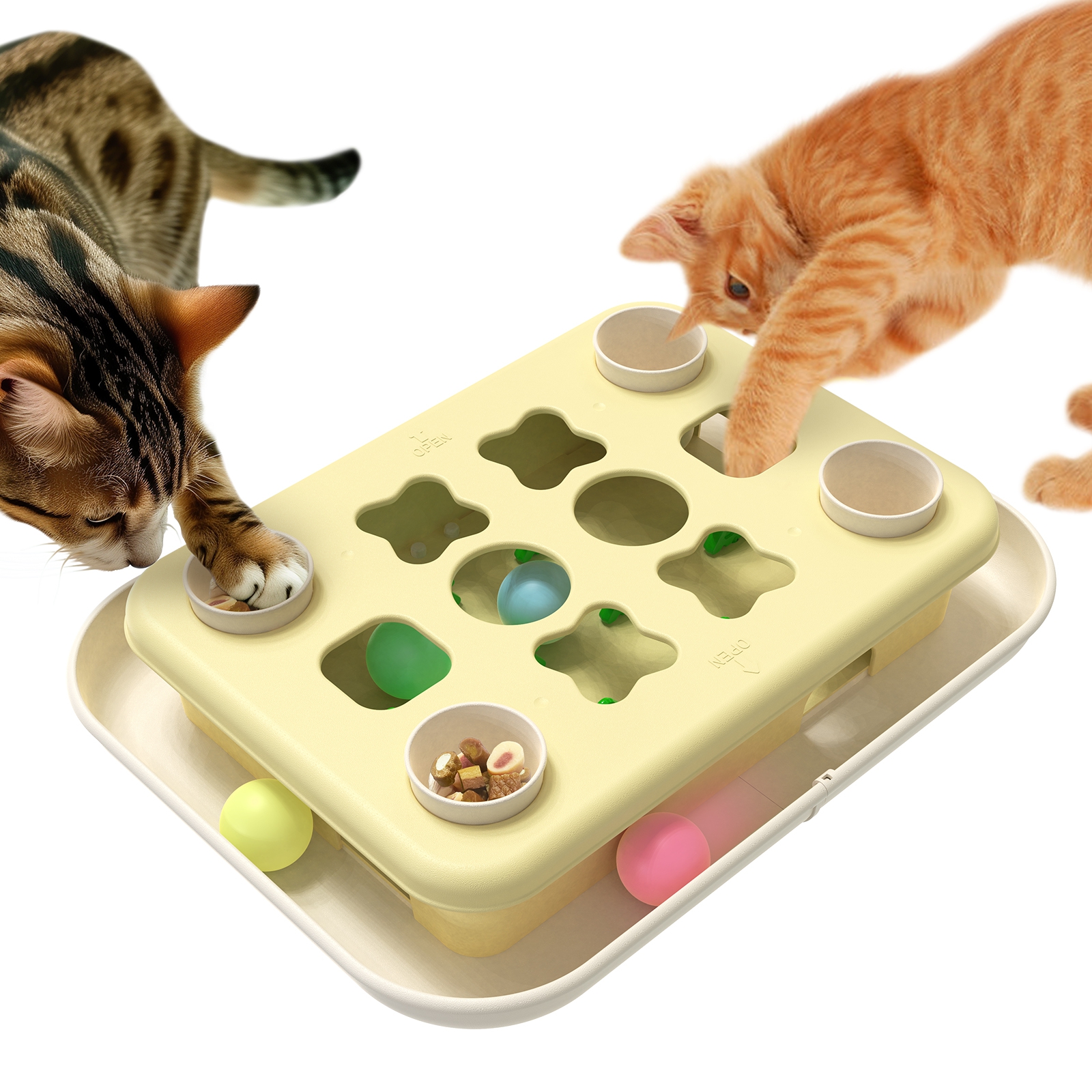 KADTC CAT PUZZLE STATION TOY LEVEL 3 IN 1