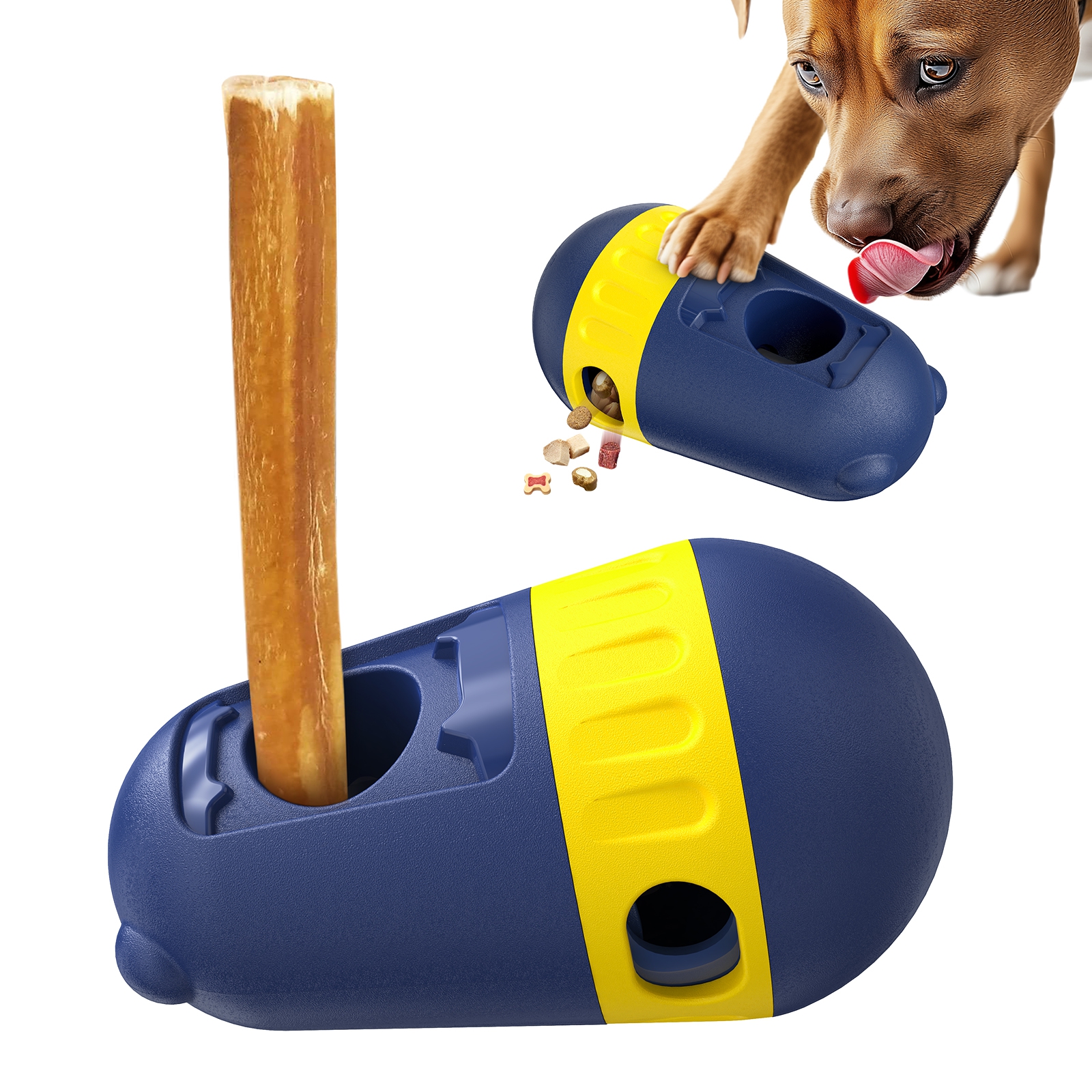 KADTC DOG  BULLY STICK HOLDER & TREAT DISPENSING TOY