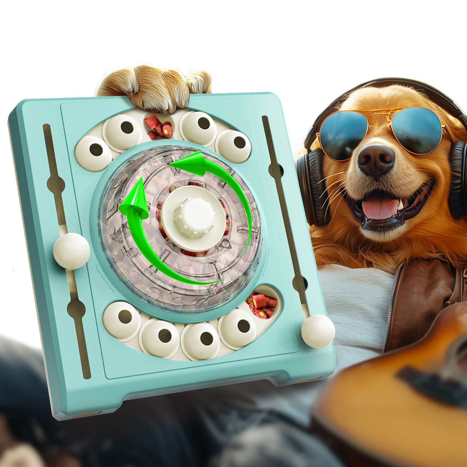 KADTC TURNTABLE PUZZLE TOY  LEVEL 2 IN 1