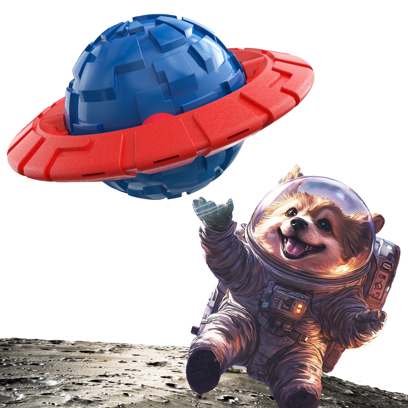 KADTC FRISBEE DOG SQUEAKY TOY