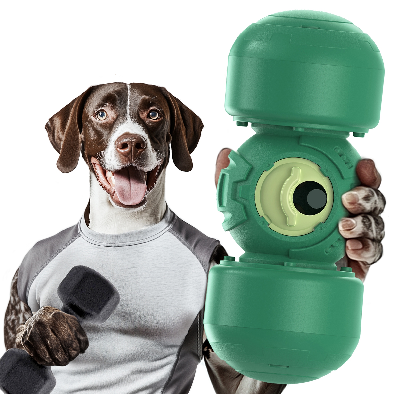 KADTC DOG ROLLING GIGGLE TREAT TOWER DISPENSING TOY