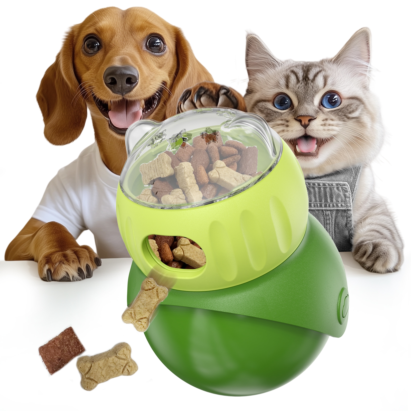 KADTC Wobble Small Dog & Cat Treat Dispensing Toy