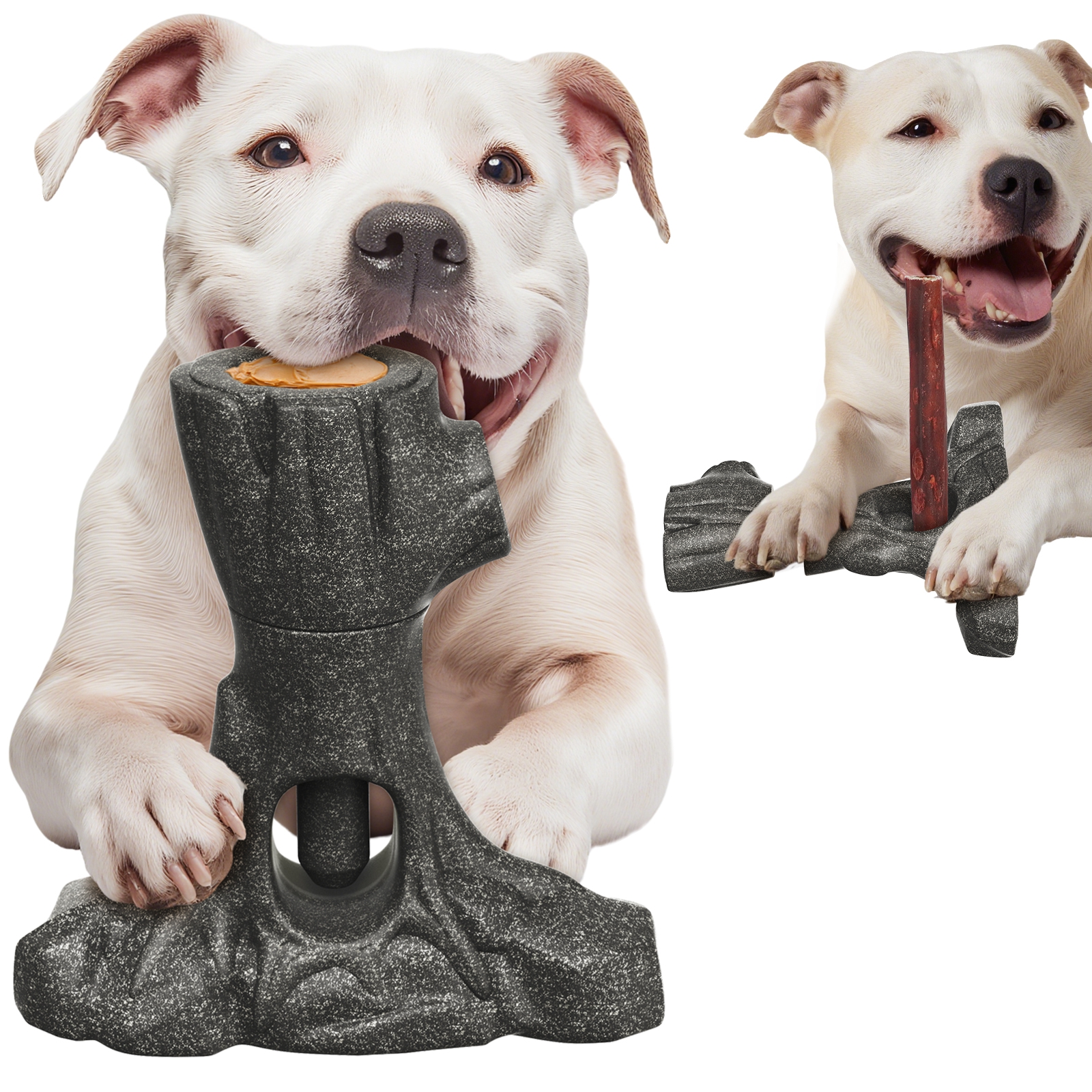 KADTC 2 IN 1  Durable Bully Stick Holder And Dog Chew Toy Root