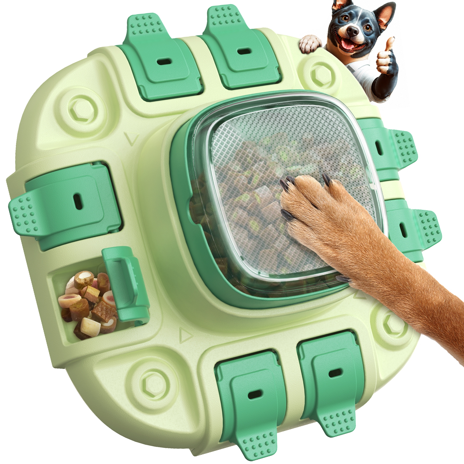 KADTC 2 IN 1 Levels Dog Puzzle Feeder Toy