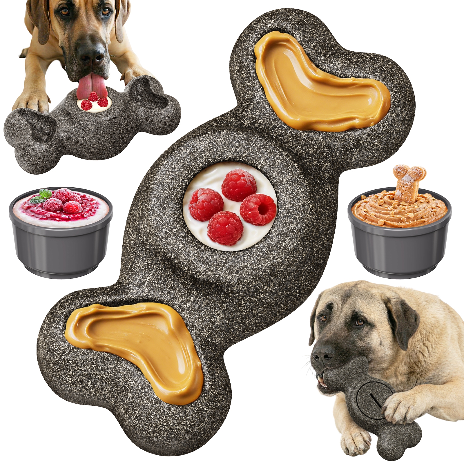 KADTC X-Large-Size Dog Enrichment Toy Freeze Bone & Durable Chew